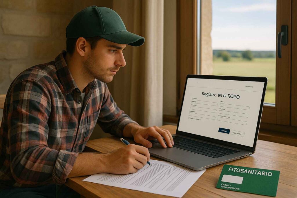 registro en ropo carnets fitosanitarios